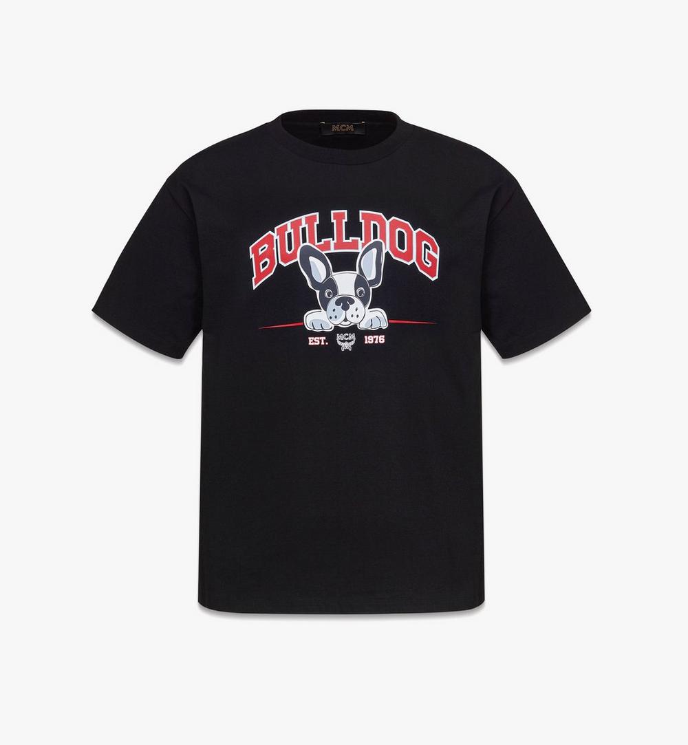M Pup Bulldog Print T-Shirt in Organic Cotton 1